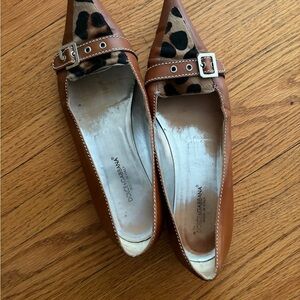 DOLCE&GABANNA Brown Leopard Print Flats